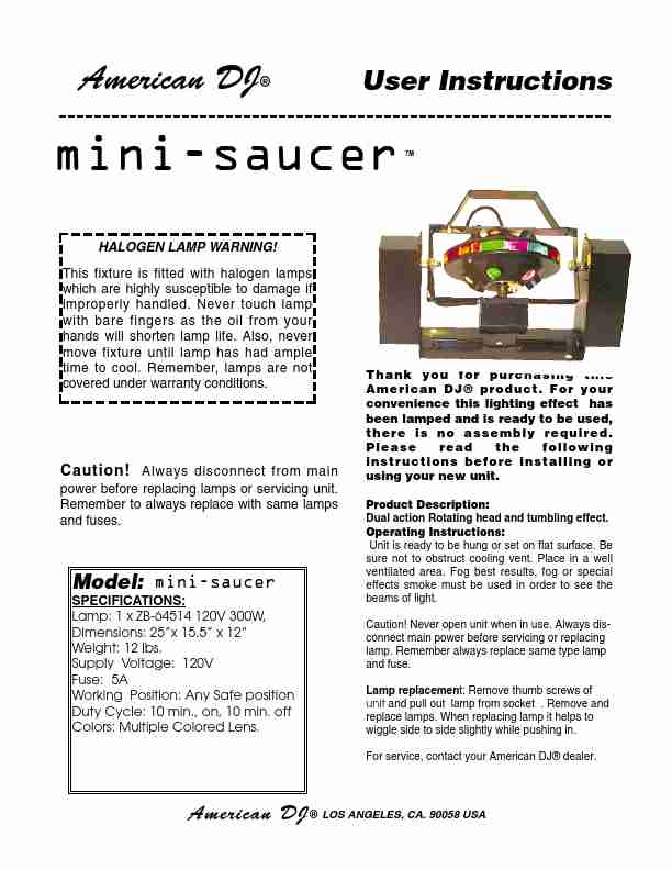 American DJ DJ Equipment Mini-Saucer-page_pdf